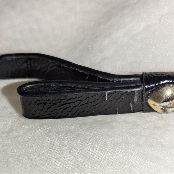 Coach Poppy Liquid Leather Continental Zip Around Wallet Black EUC - Picture 7 of 12